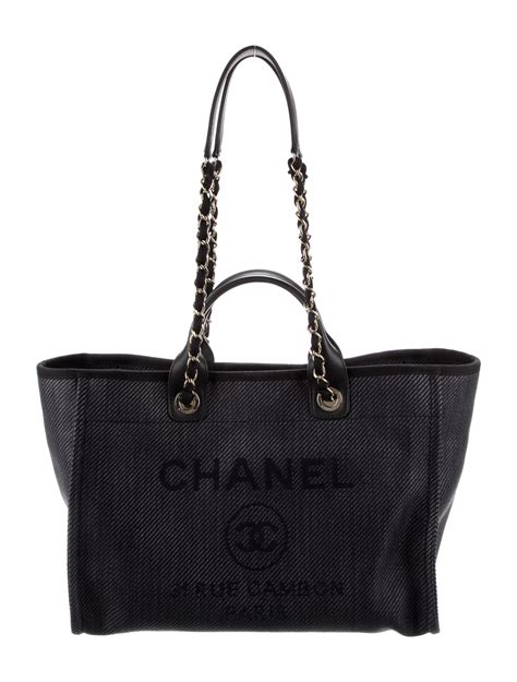 chanel blue deauville tote|chanel deauville tote medium.